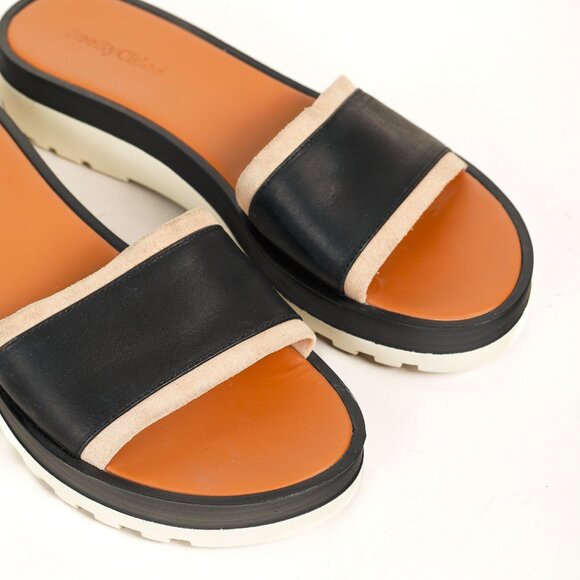 See by Chloe Robin Black Platform Slide Sandals - Picture 6 of 10